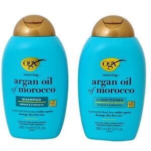 OGX Argan Oil of Morocco Shampoo & Conditioner Set 13 oz. Sulfate Paraben Free